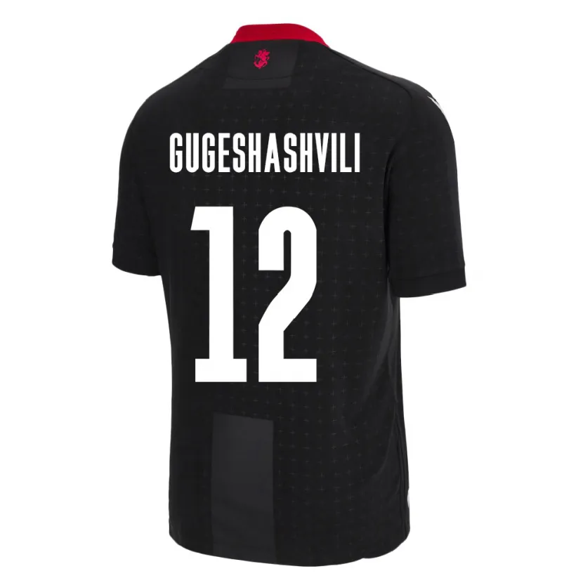 Danxen Kid Georgia Luka Gugeshashvili #12 Black Away Jersey 24-26 T-Shirt