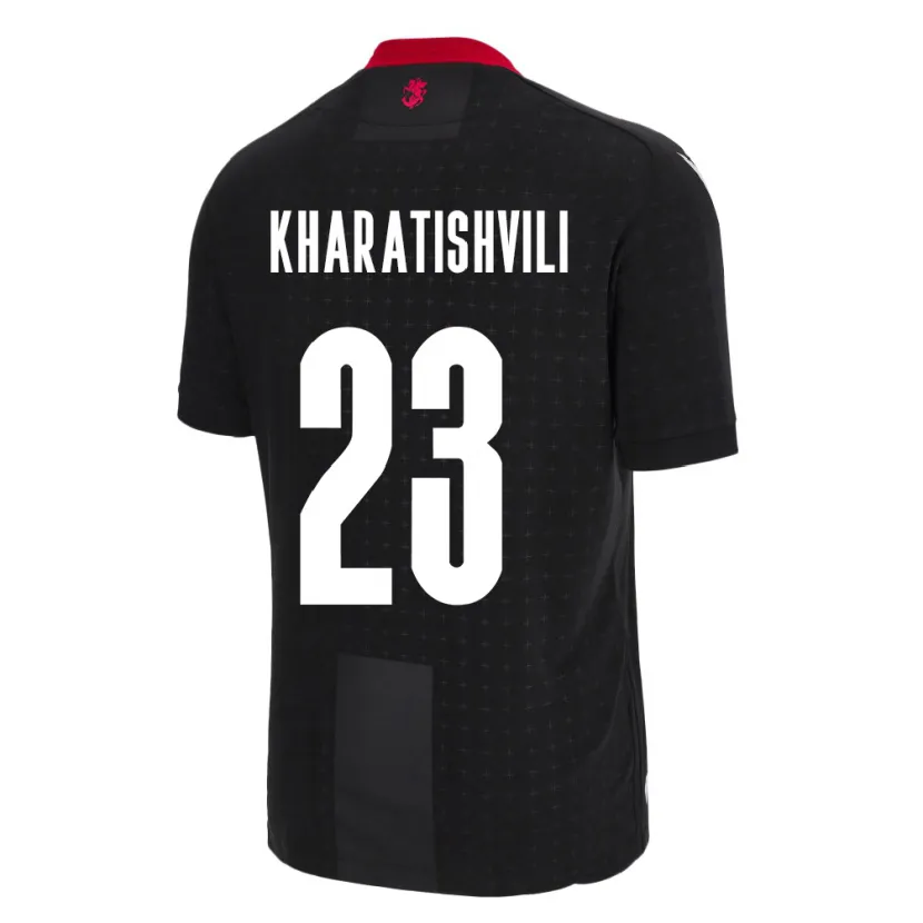 Danxen Kid Georgia Luka Kharatishvili #23 Black Away Jersey 24-26 T-Shirt