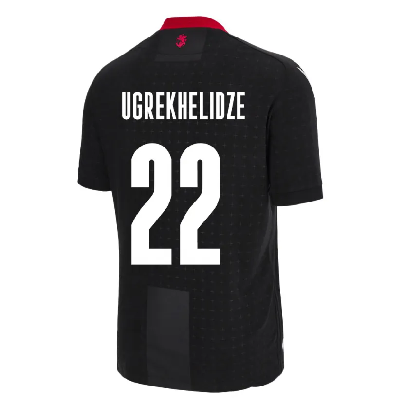 Danxen Kid Georgia Nikoloz Ugrekhelidze #22 Black Away Jersey 24-26 T-Shirt