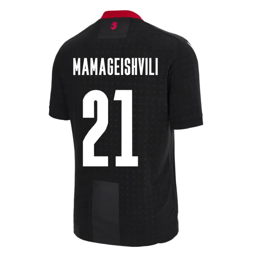 Danxen Kid Georgia Otar Mamageishvili #21 Black Away Jersey 24-26 T-Shirt