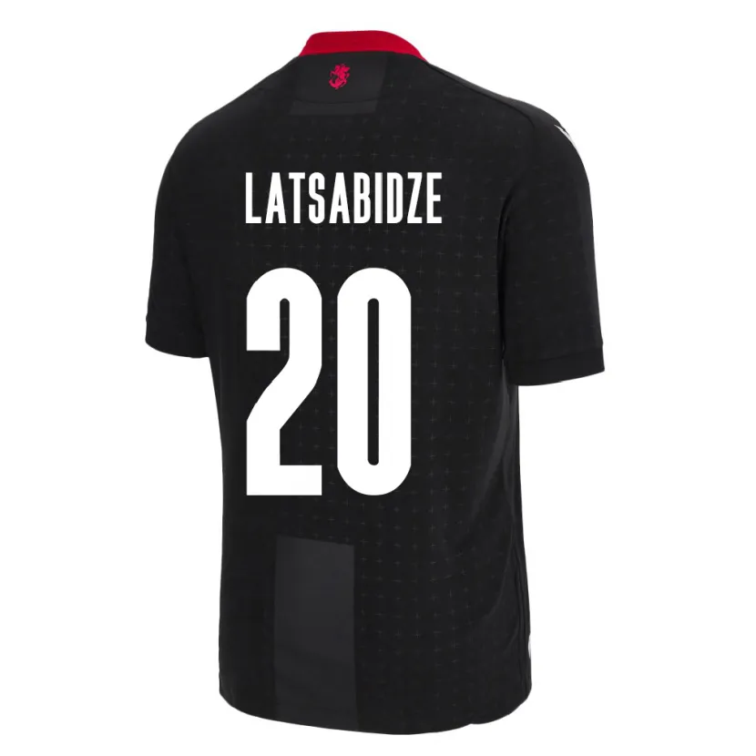 Danxen Kid Georgia Luka Latsabidze #20 Black Away Jersey 24-26 T-Shirt