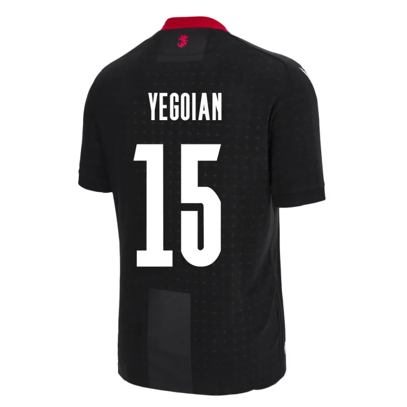 Danxen Kid Georgia Irakli Yegoian #15 Black Away Jersey 24-26 T-Shirt