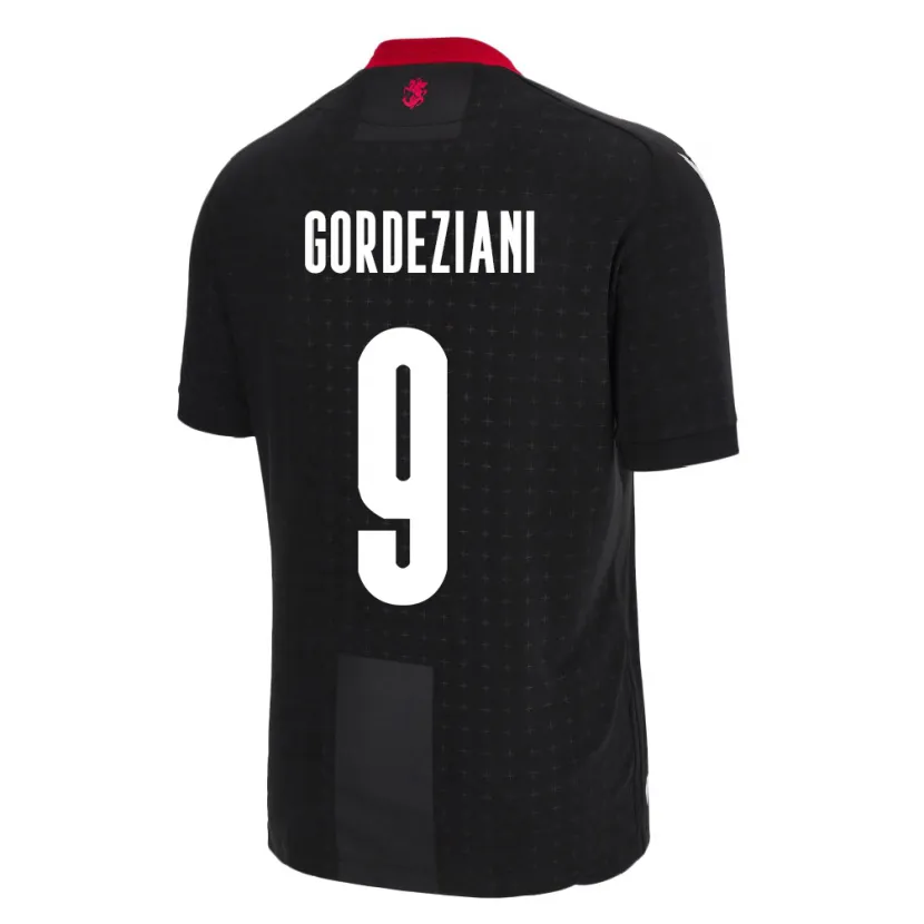 Danxen Kid Georgia Vasilios Gordeziani #9 Black Away Jersey 24-26 T-Shirt