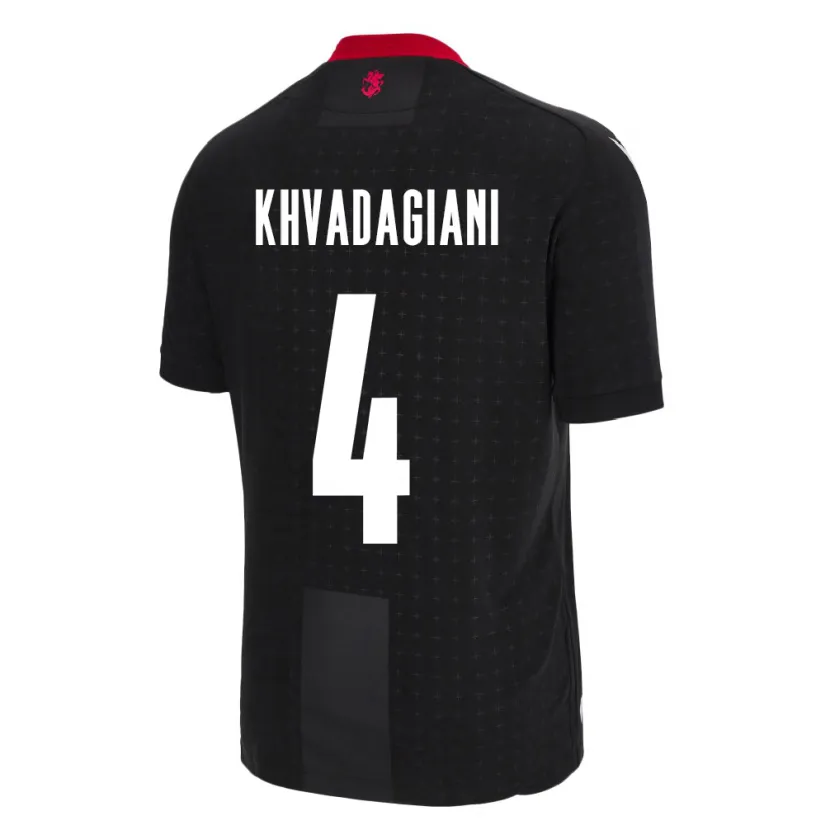 Danxen Kid Georgia Saba Khvadagiani #4 Black Away Jersey 24-26 T-Shirt