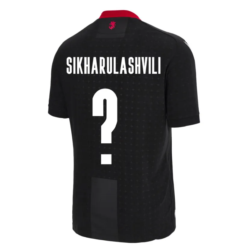 Danxen Kid Georgia Nika Sikharulashvili #0 Black Away Jersey 24-26 T-Shirt