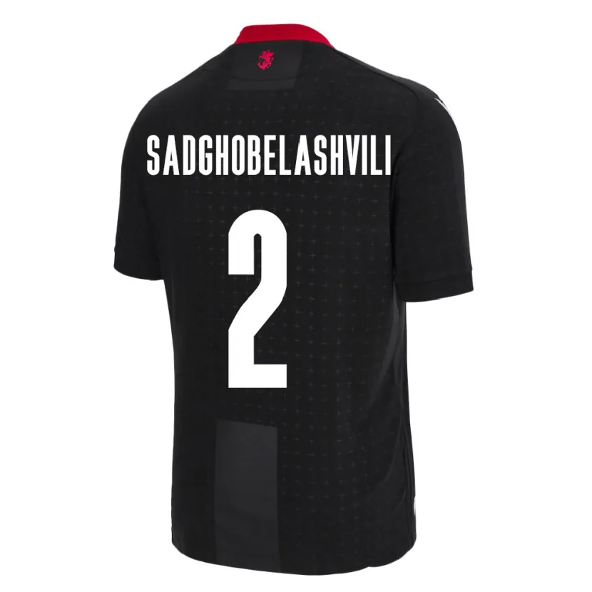 Danxen Kid Georgia Gela Sadghobelashvili #2 Black Away Jersey 24-26 T-Shirt