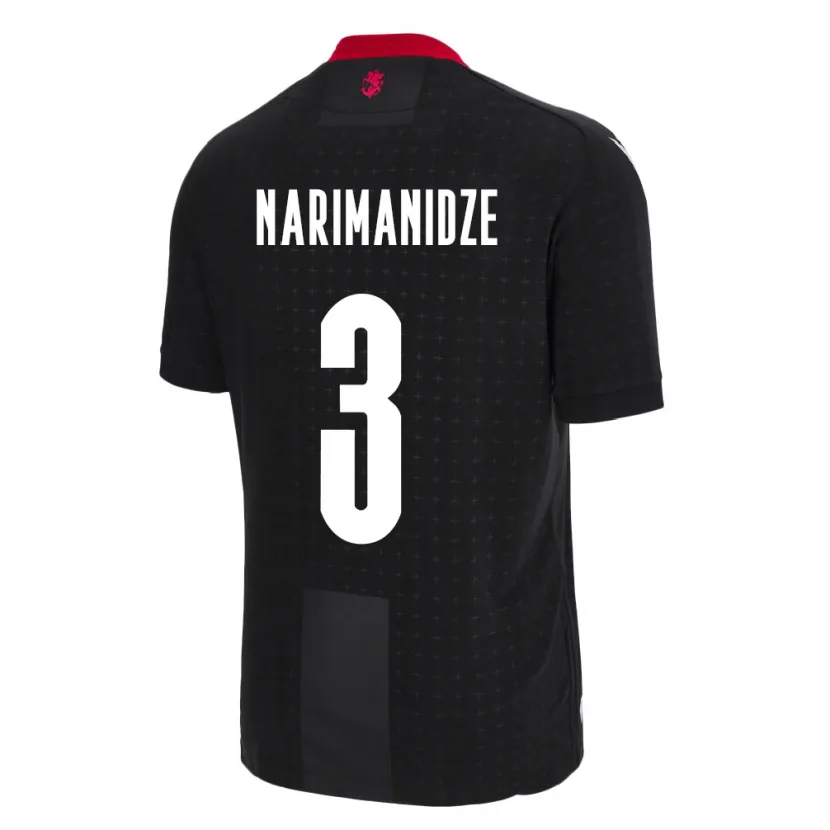 Danxen Kid Georgia Aleksandre Narimanidze #3 Black Away Jersey 24-26 T-Shirt