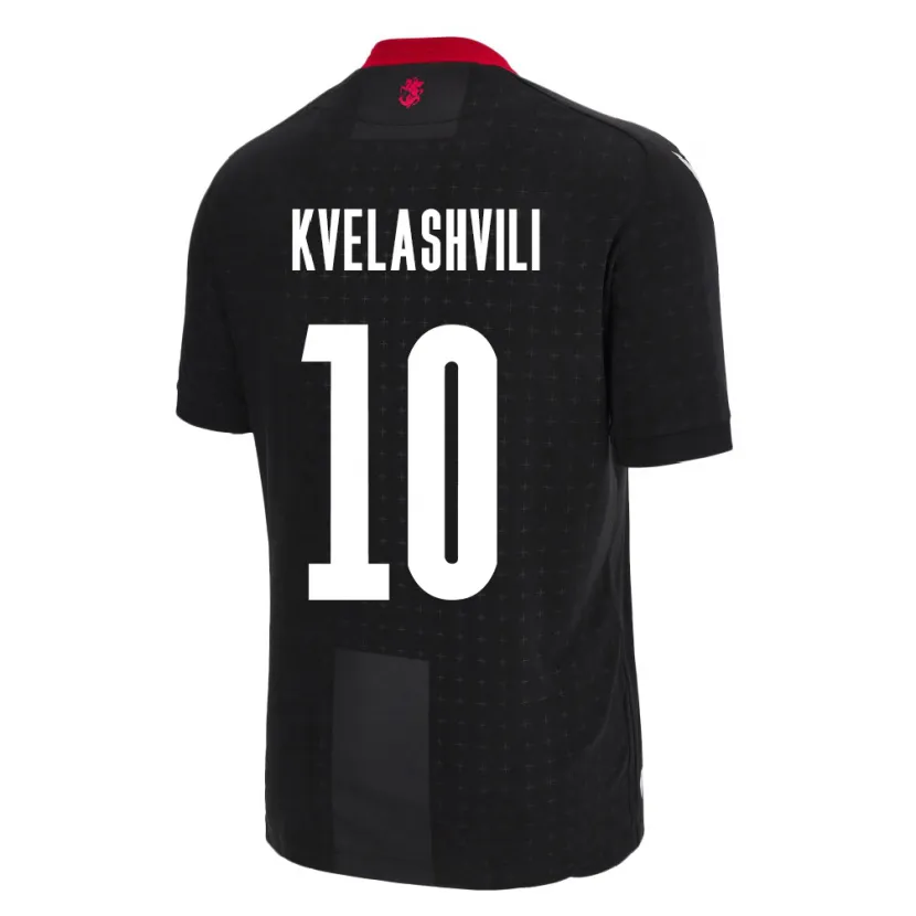 Danxen Kid Georgia Nikoloz Kvelashvili #10 Black Away Jersey 24-26 T-Shirt