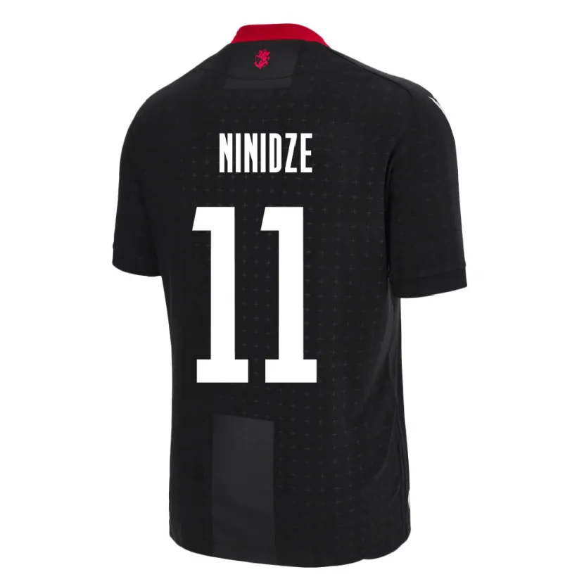 Danxen Kid Georgia Nikoloz Ninidze #11 Black Away Jersey 24-26 T-Shirt