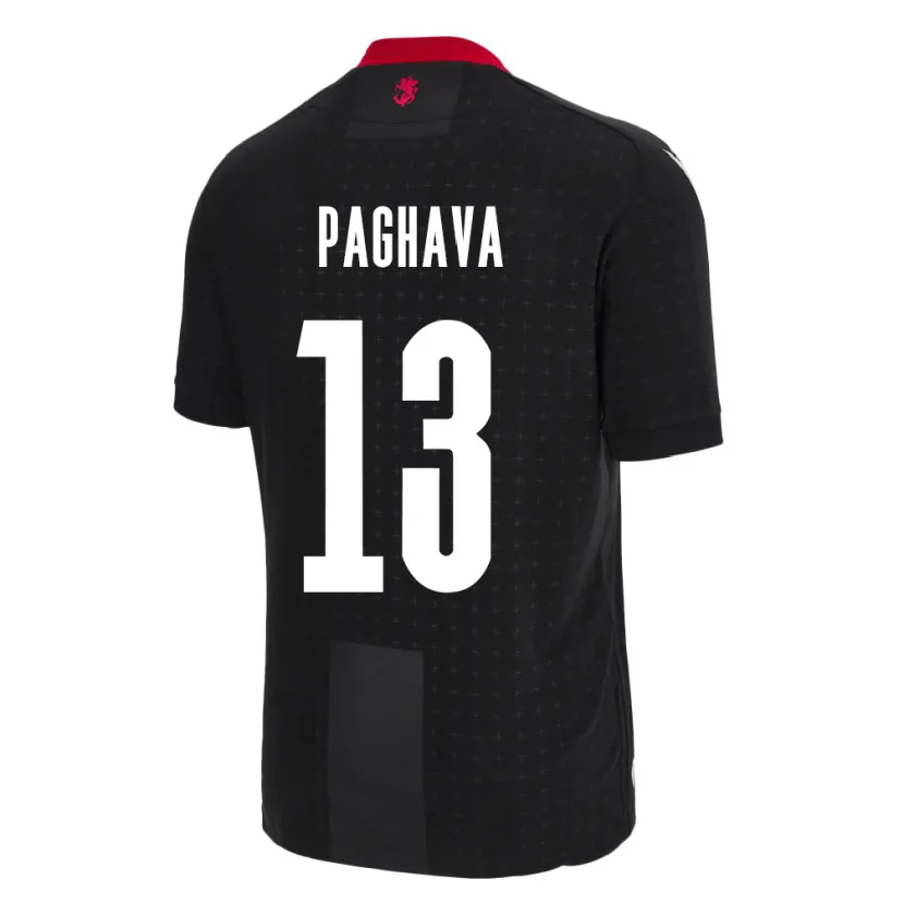 Danxen Kid Georgia Davit Paghava #13 Black Away Jersey 24-26 T-Shirt