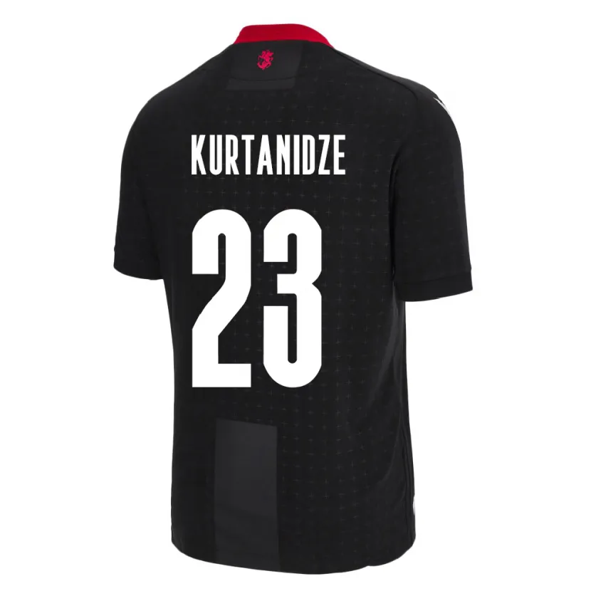 Danxen Kid Georgia Revaz Kurtanidze #23 Black Away Jersey 24-26 T-Shirt