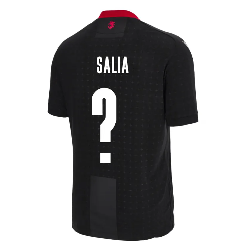 Danxen Kid Georgia Vakhtang Salia #0 Black Away Jersey 24-26 T-Shirt