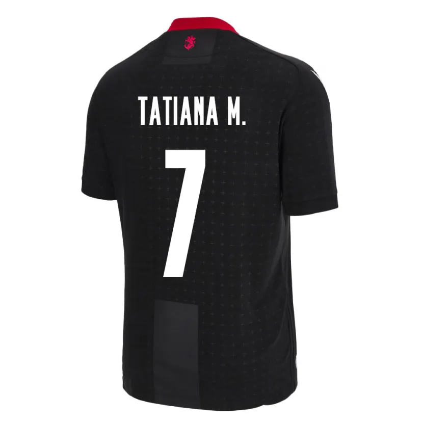 Danxen Kid Georgia Tatiana Matveeva #7 Black Away Jersey 24-26 T-Shirt