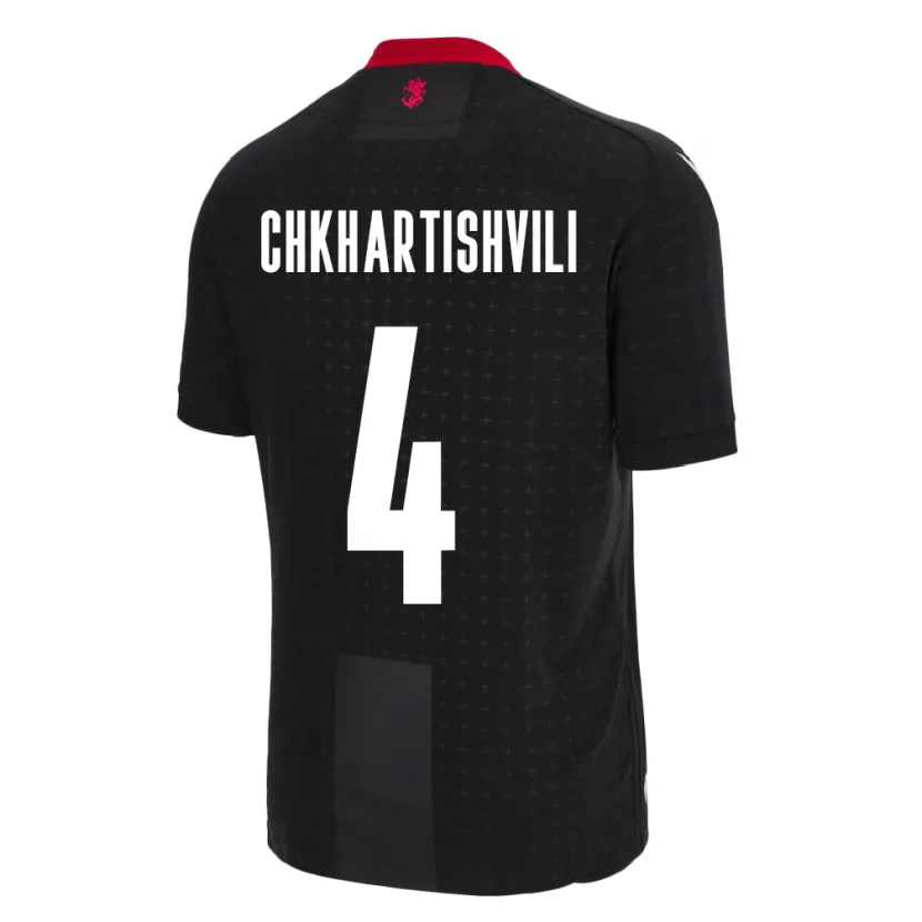 Danxen Kid Georgia Nino Chkhartishvili #4 Black Away Jersey 24-26 T-Shirt