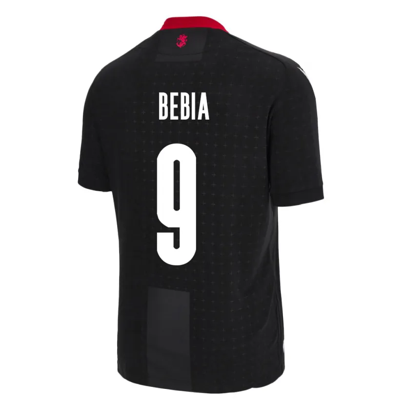 Danxen Kid Georgia Maiko Bebia #9 Black Away Jersey 24-26 T-Shirt