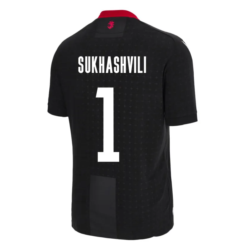 Danxen Kid Georgia Teona Sukhashvili #1 Black Away Jersey 24-26 T-Shirt