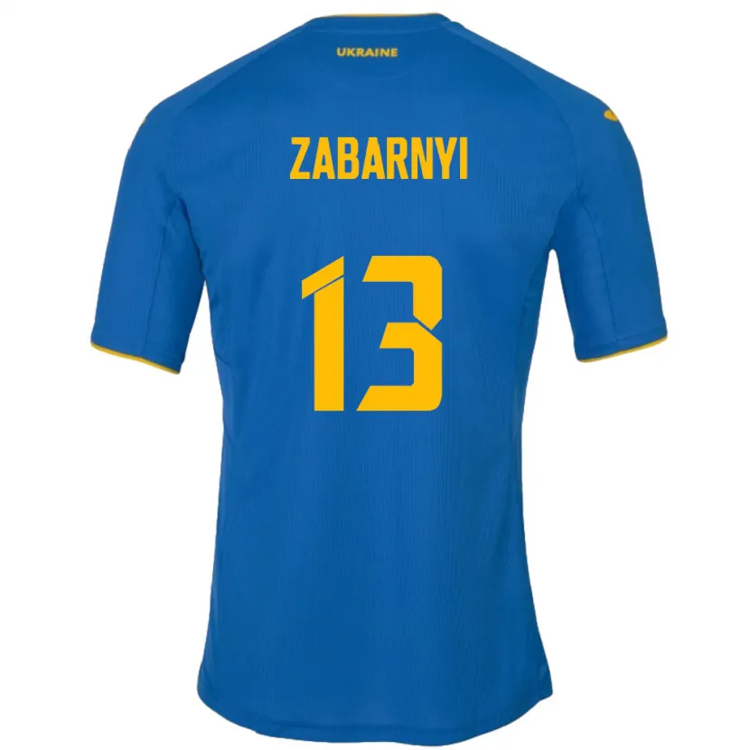 Danxen Kid Ukraine Ilya Zabarnyi #13 Blue Away Jersey 24-26 T-Shirt