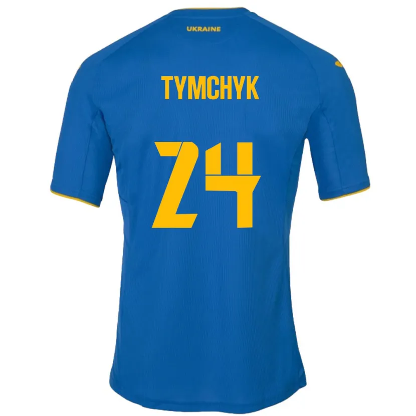 Danxen Kid Ukraine Oleksandr Tymchyk #24 Blue Away Jersey 24-26 T-Shirt