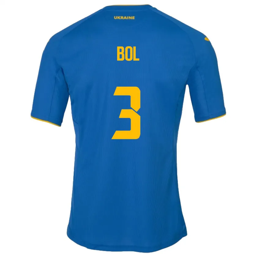 Danxen Kid Ukraine Anton Bol #3 Blue Away Jersey 24-26 T-Shirt