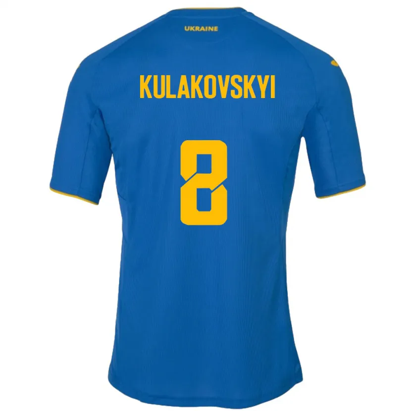 Danxen Kid Ukraine Artem Kulakovskyi #8 Blue Away Jersey 24-26 T-Shirt