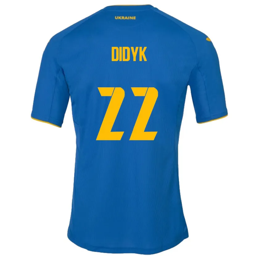 Danxen Kid Ukraine Roman Didyk #22 Blue Away Jersey 24-26 T-Shirt