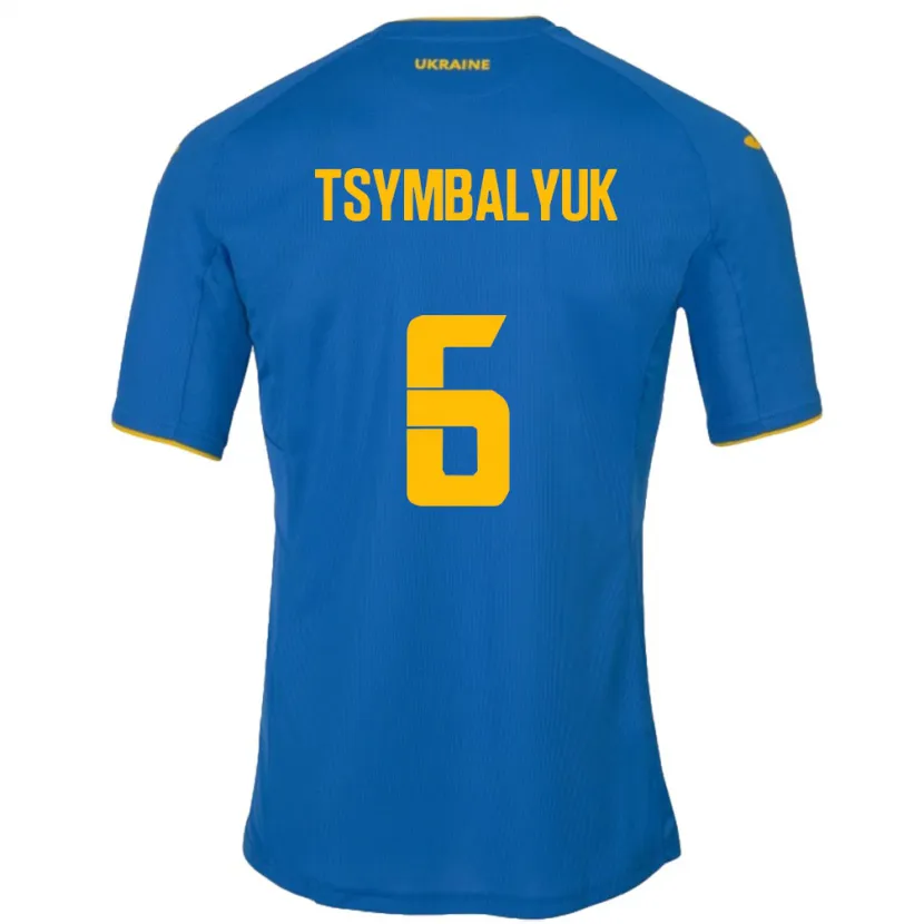 Danxen Kid Ukraine Maksym Tsymbalyuk #6 Blue Away Jersey 24-26 T-Shirt