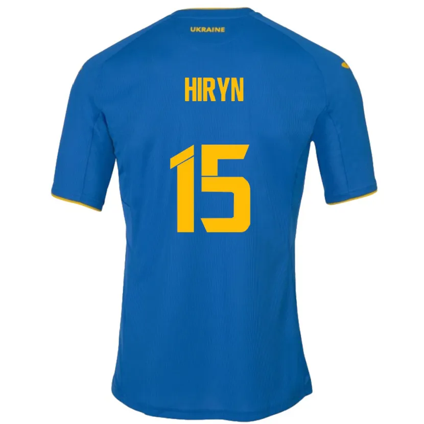 Danxen Kid Ukraine Viktoriya Hiryn #15 Blue Away Jersey 24-26 T-Shirt