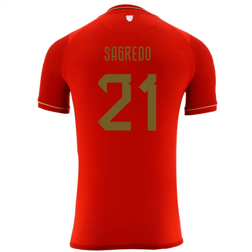 Danxen Kid Bolivia José Sagredo #21 Red Away Jersey 24-26 T-Shirt