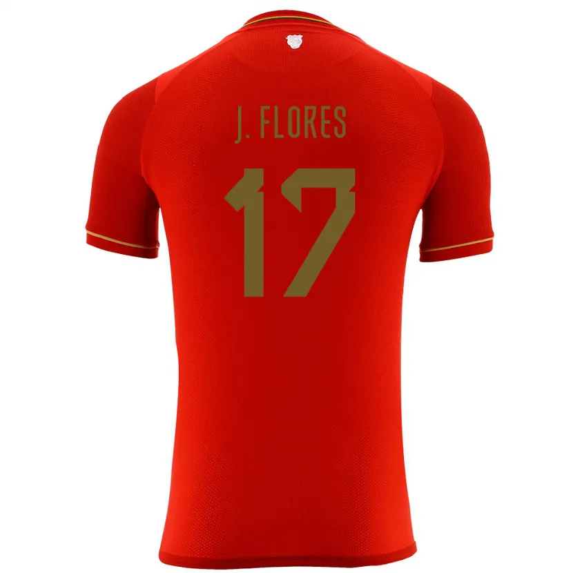 Danxen Kid Bolivia José Flores #17 Red Away Jersey 24-26 T-Shirt