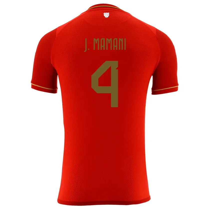 Danxen Kid Bolivia Jhylian Mary Mamani #4 Red Away Jersey 24-26 T-Shirt