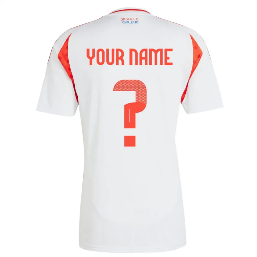 Danxen Kid Chile Your Name #0 White Away Jersey 24-26 T-Shirt