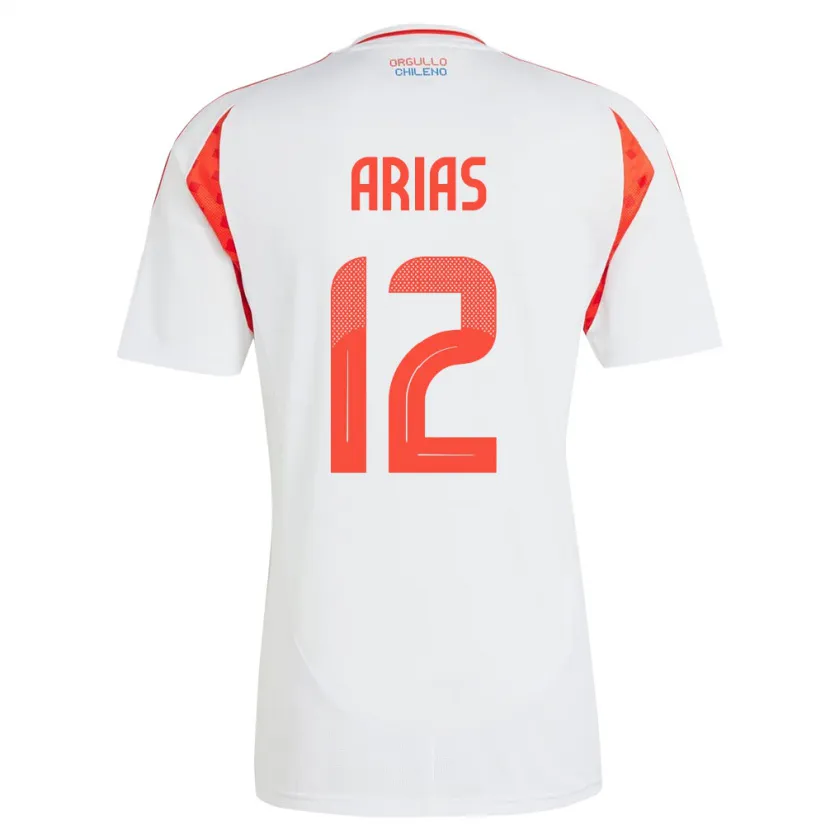 Danxen Kid Chile Gabriel Arias #12 White Away Jersey 24-26 T-Shirt