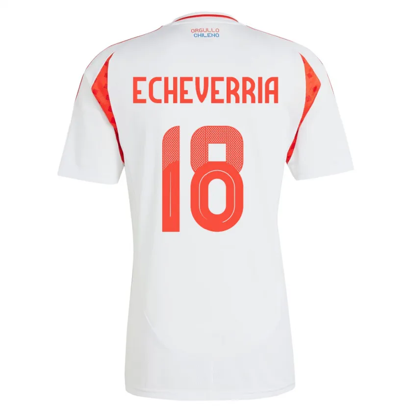 Danxen Kid Chile Rodrigo Echeverría #18 White Away Jersey 24-26 T-Shirt