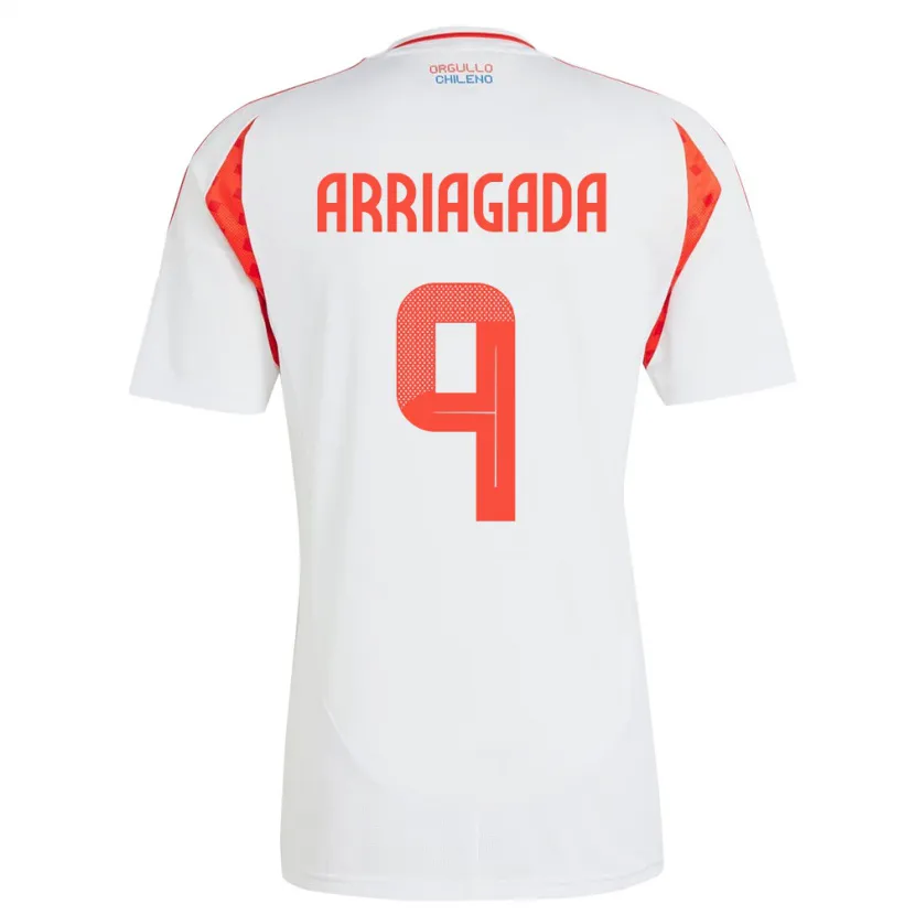 Danxen Kid Chile Luciano Arriagada #9 White Away Jersey 24-26 T-Shirt