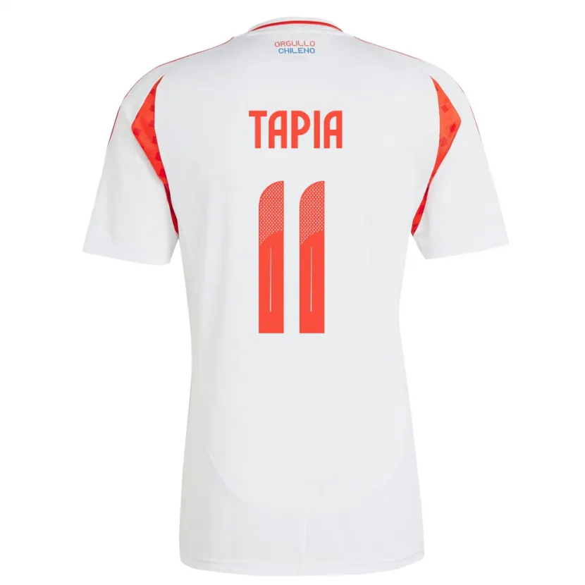 Danxen Kid Chile Gonzalo Tapia #11 White Away Jersey 24-26 T-Shirt