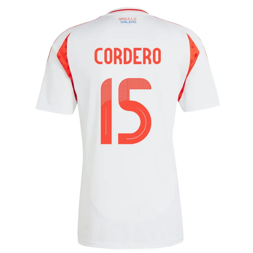 Danxen Kid Chile Renato Cordero #15 White Away Jersey 24-26 T-Shirt