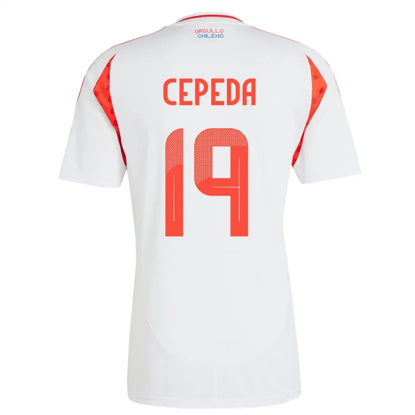 Danxen Kid Chile Lucas Cepeda #19 White Away Jersey 24-26 T-Shirt