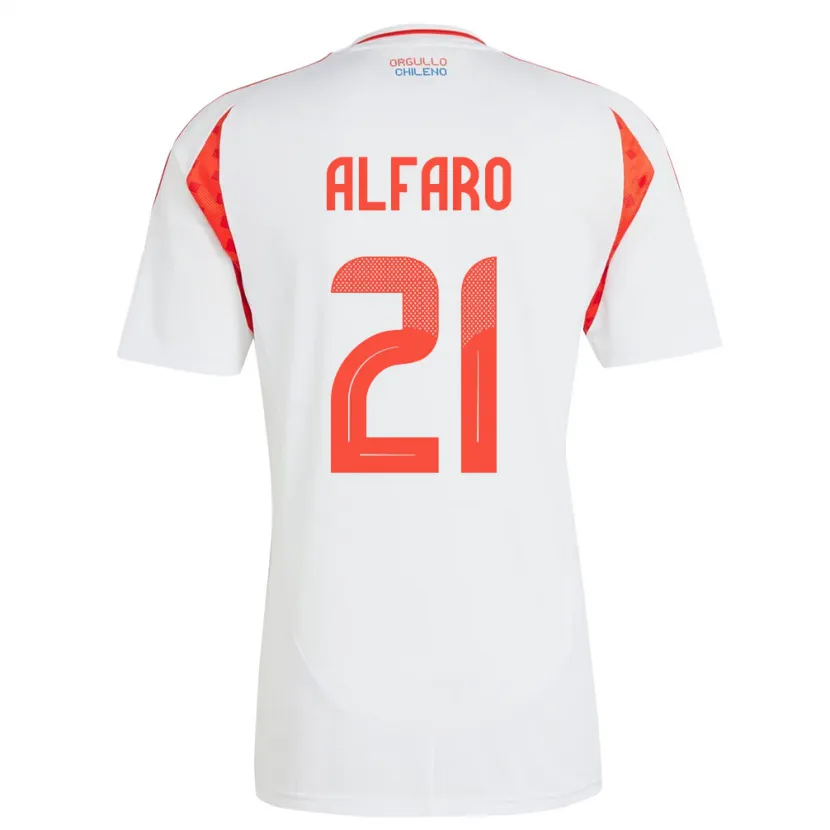 Danxen Kid Chile Julián Alfaro #21 White Away Jersey 24-26 T-Shirt