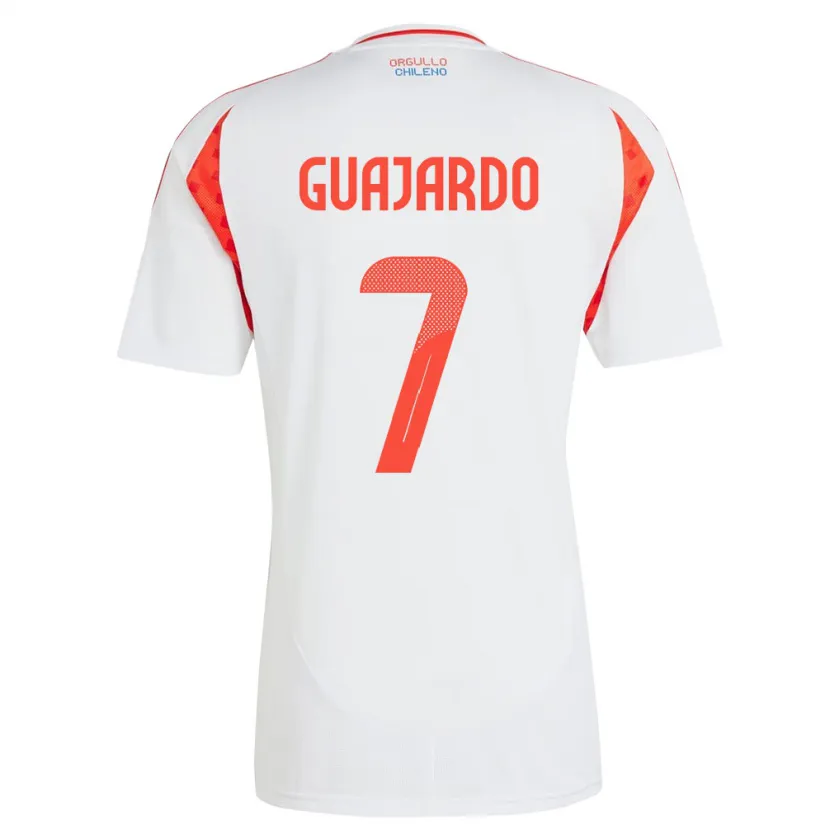 Danxen Kid Chile Paolo Guajardo #7 White Away Jersey 24-26 T-Shirt