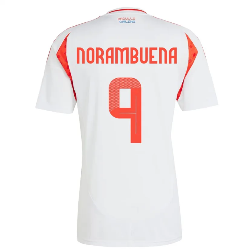 Danxen Kid Chile Gabriel Norambuena #9 White Away Jersey 24-26 T-Shirt