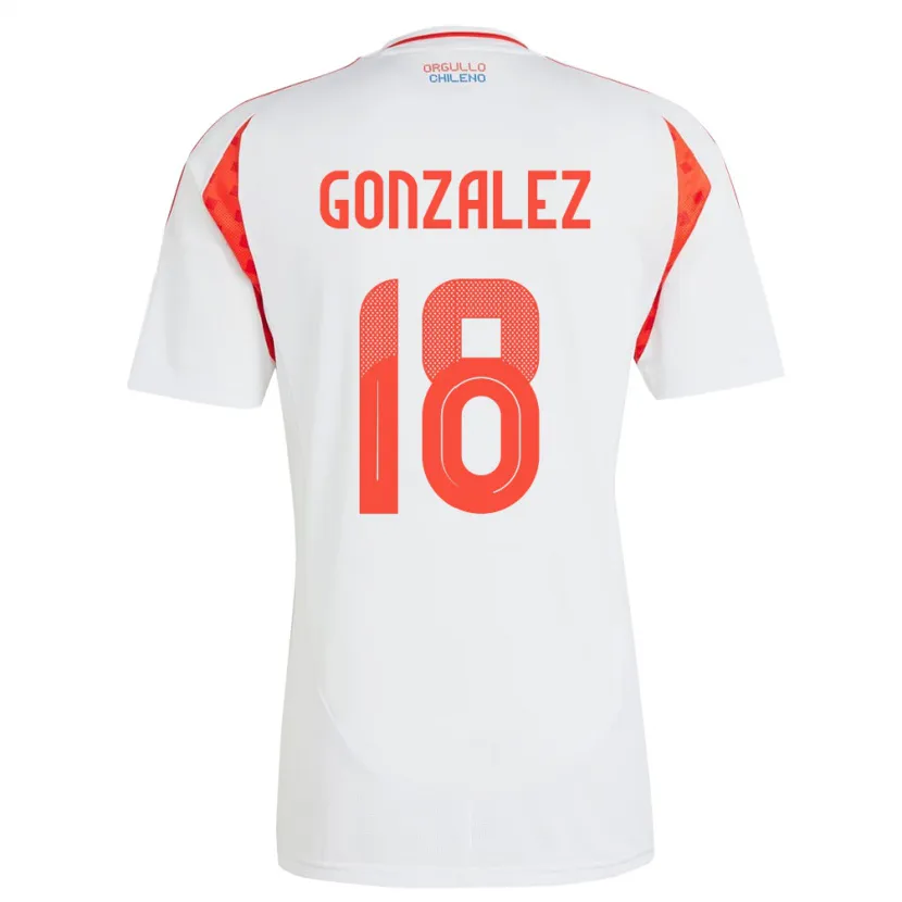 Danxen Kid Chile Bryan González #18 White Away Jersey 24-26 T-Shirt