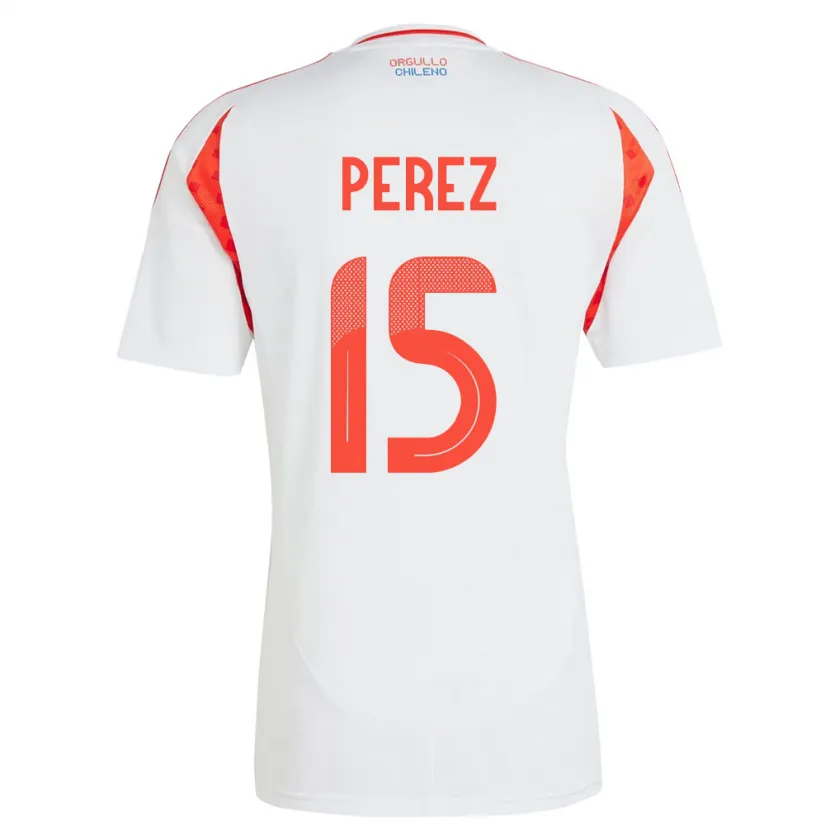 Danxen Kid Chile Ignacio Pérez #15 White Away Jersey 24-26 T-Shirt