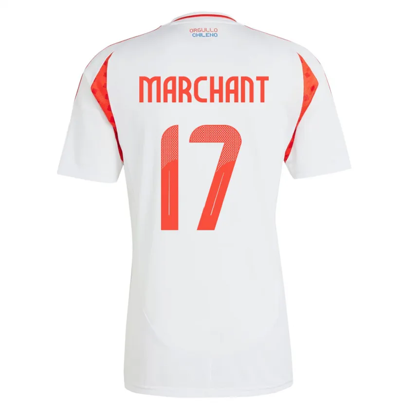 Danxen Kid Chile Francisco Marchant #17 White Away Jersey 24-26 T-Shirt