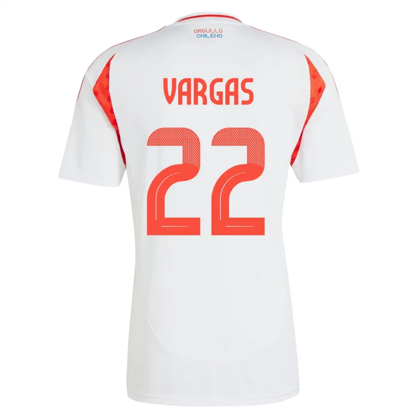 Danxen Kid Chile Diego Vargas #22 White Away Jersey 24-26 T-Shirt