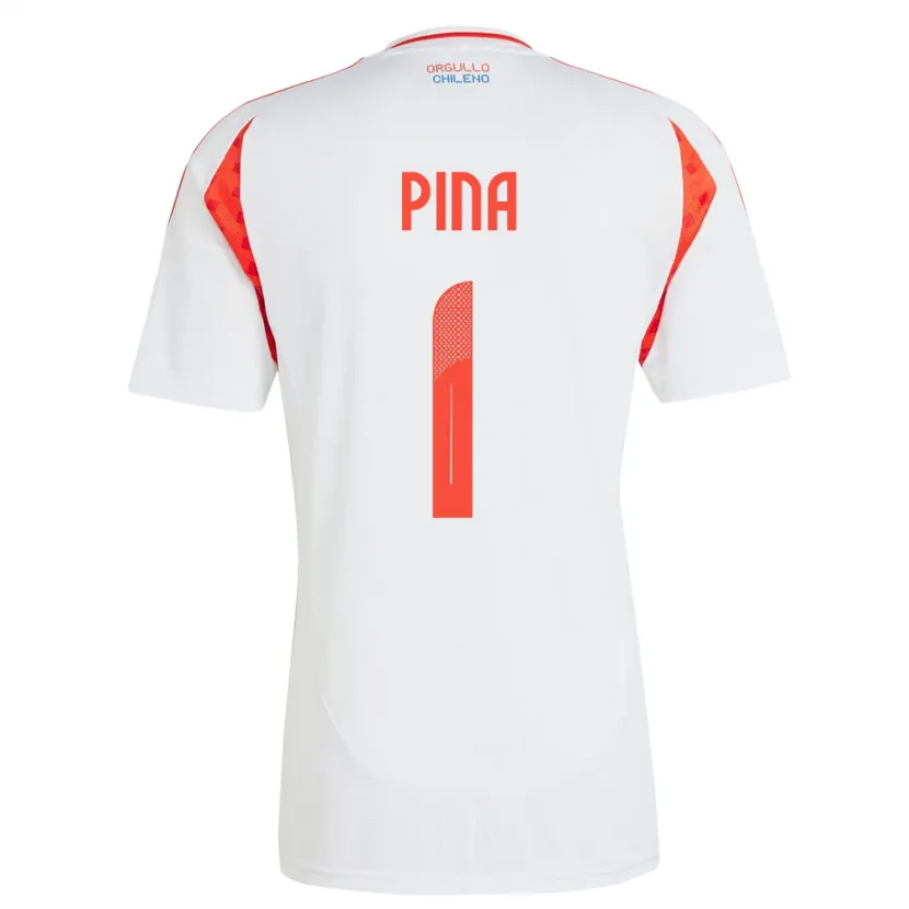 Danxen Kid Chile Cristóbal Piña #1 White Away Jersey 24-26 T-Shirt