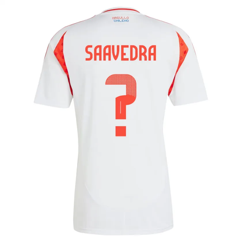 Danxen Kid Chile Danilo Saavedra #0 White Away Jersey 24-26 T-Shirt