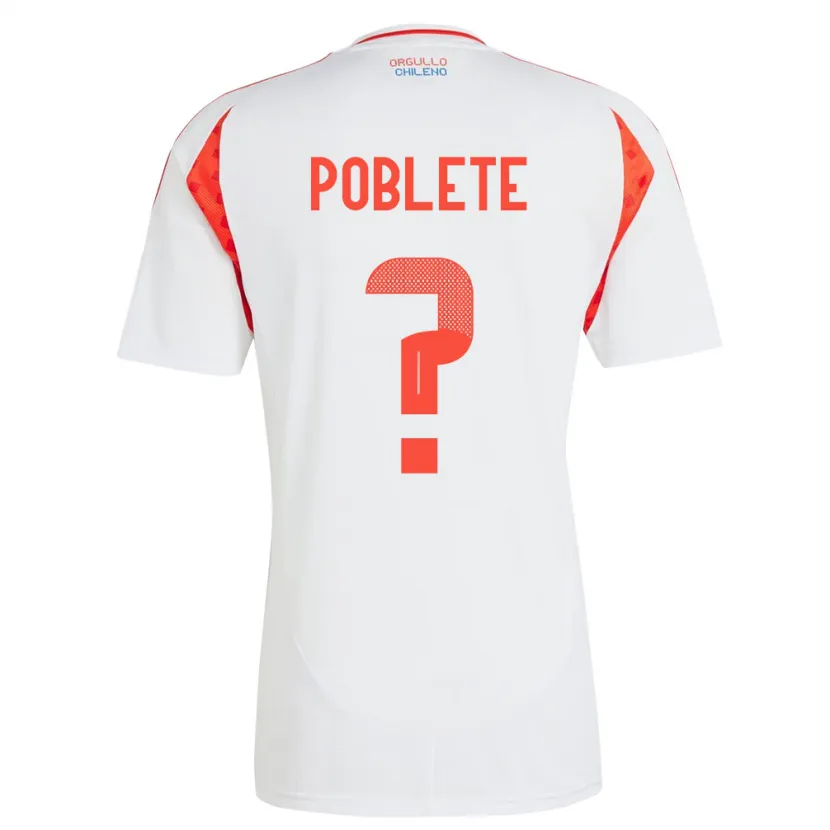 Danxen Kid Chile José Poblete #0 White Away Jersey 24-26 T-Shirt