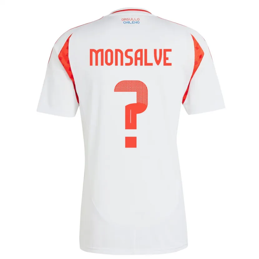 Danxen Kid Chile Gaspar Monsalve #0 White Away Jersey 24-26 T-Shirt