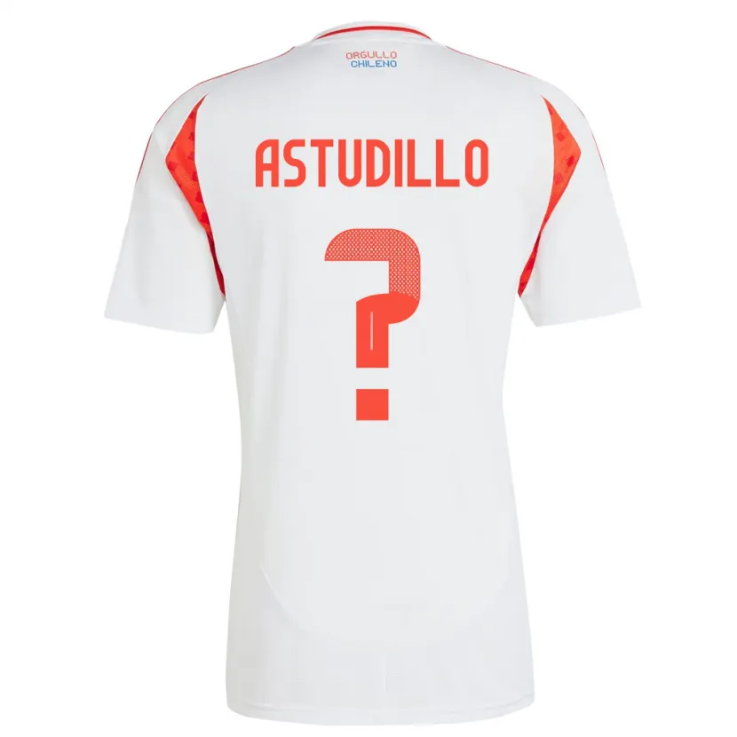 Danxen Kid Chile Jerall Astudillo #0 White Away Jersey 24-26 T-Shirt