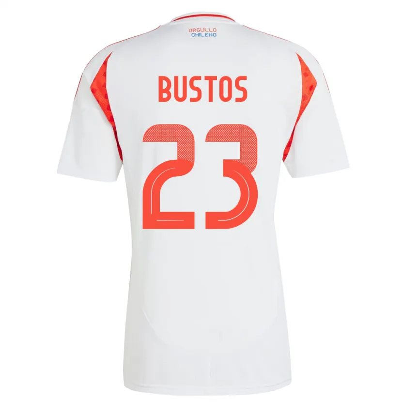 Danxen Kid Chile Ignacia Bustos #23 White Away Jersey 24-26 T-Shirt